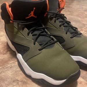Pre Owned Nike Air Jordan Lift Off Mens Size 12 AR4430 300 Olive Canvas Black